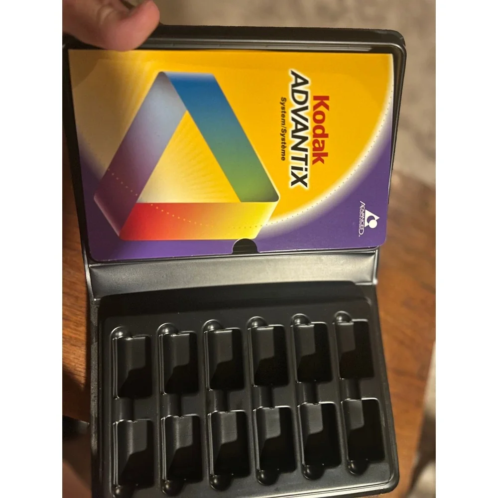 Kodak Advantix Film Storage Case Black 10 Slot APS Film Canister Organizer
